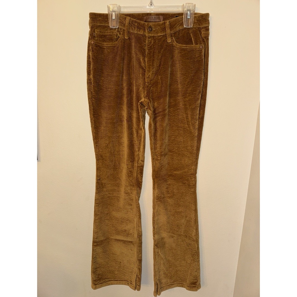 Judy Blue Womens Caramel Brown Corduroy Bootcut Pants High Rise Size 11/30
